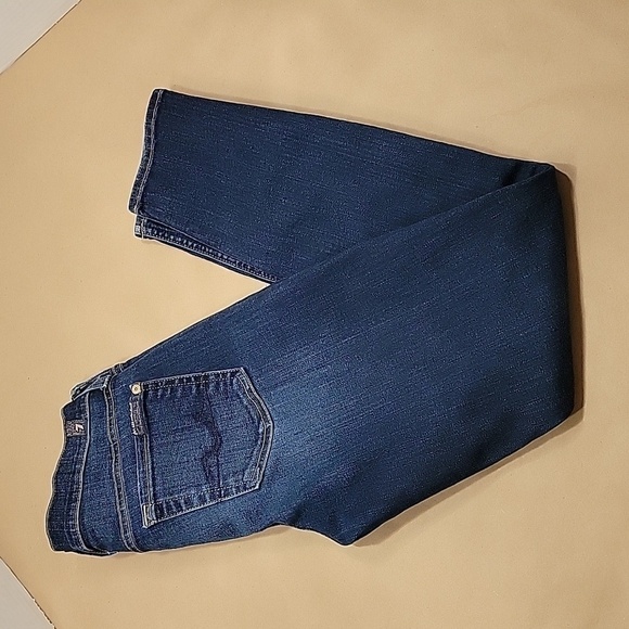 7 for all mankind, Size 25, "Ankle Gwenevere" Blue Jeans.  Excellent Used Cond. - Picture 1 of 13
